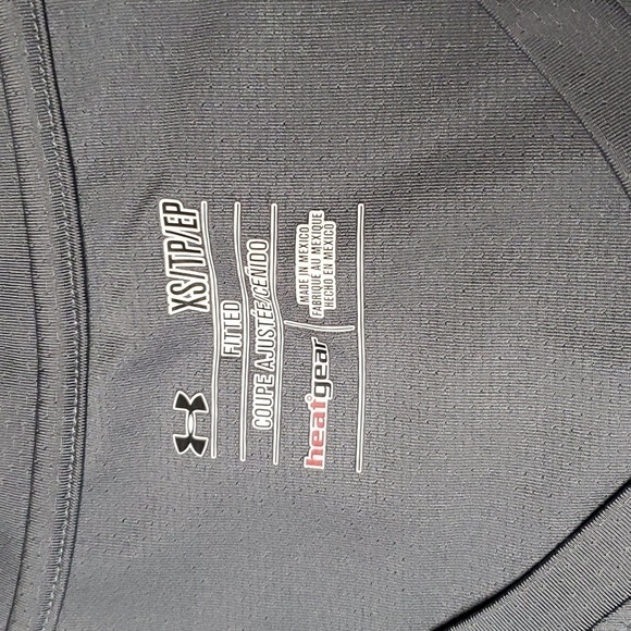 UNDER Armour heatgear gray sx fitted athletic long sleeve shirt - Picture 5 of 5